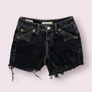 Black Levi’s Premium Noughties Jean Shorts